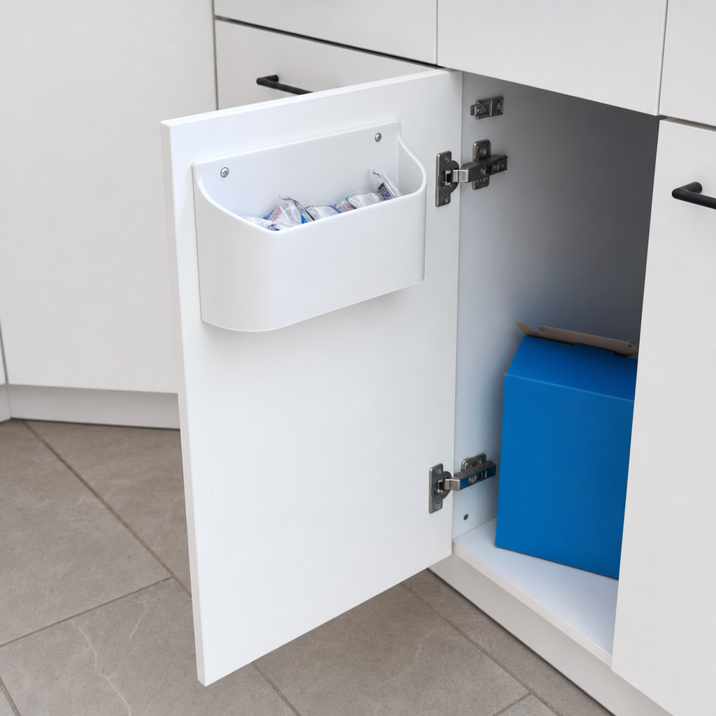 Spülmaschinentabletten Organizer für Schranktür